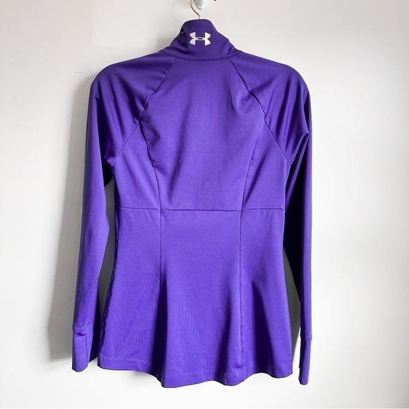 Under armour Purple Full Zip Activewear Lightweight Stretchy Jacket sz S/M - Picture 4 of 5